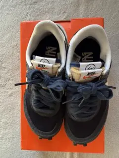 Nike sacai x Fragment Design ネイビー　22.5