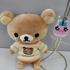 リラックマセータぬいぐるみ　 おぱんちゅうのストラップ ゎおまけ付き 447