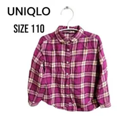 ❣️詰め放題対象❣️冬物最終価格】ユニクロ☆　女の子　長袖シャツ　110