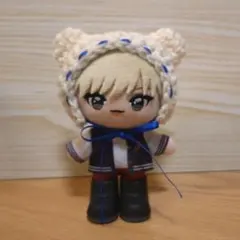 青リボン②白 くま耳ボンネット gigo マスコット JO1 INI