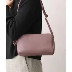 ダブルファスナーカウレザーショルダーバッグ / MK ミッシェルクラン