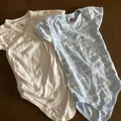 ベビー　プチバトー肌着2点セット