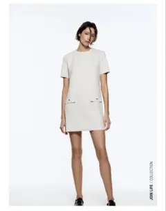 ZARA フェイクスエードワンピース