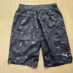 男子160 PUMAハーフパンツ「黒柄」
