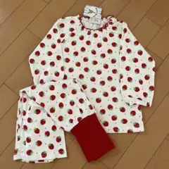 いちご パジャマ はらまき 長袖 長ズボン 90
