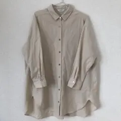 JEUNE MAMAN Mサイズ　ベージュ　ブラウス　大きめゆったりシルエット