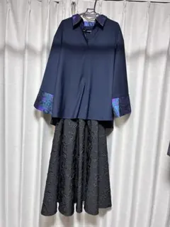 新品 HARE ハレ リフレクションフラワーキャミワンピース グレー F