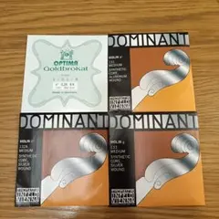【中古】バイオリン ドミナントADG線＆ゴールドブラカットE線 4/4のサムネイル
