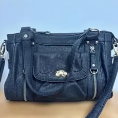 ブラック ショルダーバッグ 2way