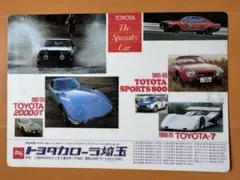 ★昭和レトロ★トヨタ80年代ノベルティ下敷き 2000GTトヨタスポーツ800