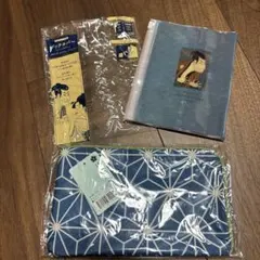 신제품 샤라쿠 우타마로 북 커버와 일본식 지퍼 마스크 케이스 2팩