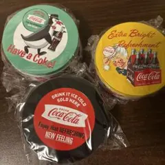 タイトーくじ　コカコーラ　レトロ缶ケース3種