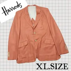 z22【Harrods】 春秋物テーラードジャケット オレンジ XLサイズのサムネイル