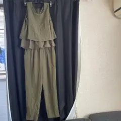 INGNI オールインワン　パンツ　カーキ