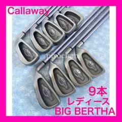 希少 Callaway BIG BERTHAレディースアイアン9本セット