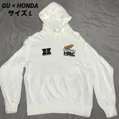 GU HONDA HRC 限定コラボ ホンダ スウェットプルパーカー ホワイト