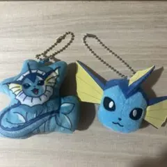 ポケモン　シャワーズ　ポケットモンスター マスコット キーホルダー 2個