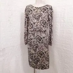 MELROSE　ペイズリー柄ニットセットアップ　M相当