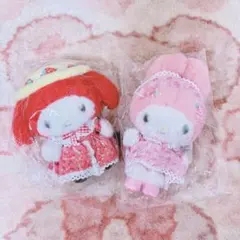 マイメロディ サンリオ モモメロ アカメロ マスコットキーホルダー 二