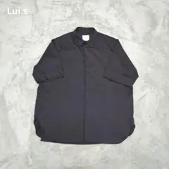 Lui.s オーバーサイズ F フリーサイドスリットロングシャツ ブラック 半袖のサムネイル