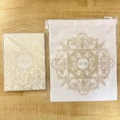 【新品未開封】Dior ディオール　ノベルティ　ノート&巾着袋セット