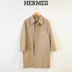 特価 エルメスHERMES ステンカラーコート ベージュ レッド サイズ ５６ 特価 エルメスHERMES ステンカラーコート ベージュ レッド サイズ 56