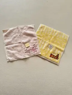 【最終値下げ】新品未使用 タオルハンカチ2枚セット LAURA ASHLEY