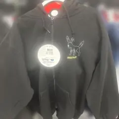 ポケモン ブラッキー ジップパーカー ブラック LL