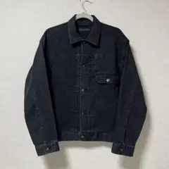 ユニクロ 黒 ブラック デニムジャケット1st ファースト Lサイズ
