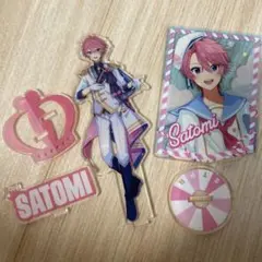 さとみ アクリルスタンド 缶バッジ まとめ売り - メルカリ