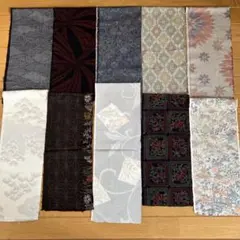 紬　ハギレ　まとめ売り-a83