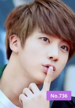 【ジン】No.736    写真　L版　ジン　JIN　ソクジン　BTS