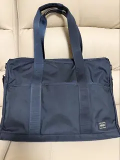 美品】PORTER ポーター TIME ビジネスバッグ3WAY ネイビー - メルカリ