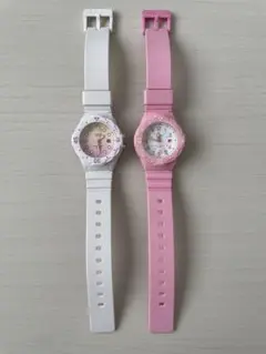 CASIO キッズ用アナログ腕時計2色セット