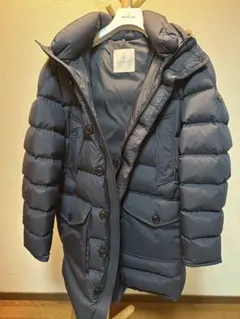 MONCLER ネイビー ロングダウンジャケット