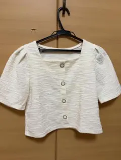 ツイードジャケット　オフホワイト　FREE size