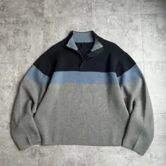 【00s】old GAP コットンニット ハーフジップ