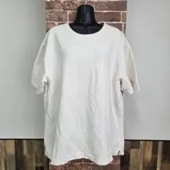 ZARA　ザラ　カットソー　クリーム　ラウンドネック　L　半袖　ワッフル生地