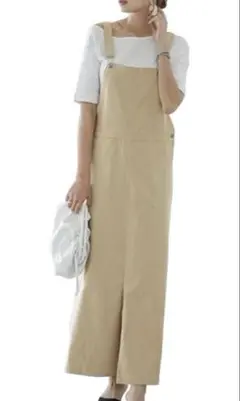 337新品未使用⭐️ Hatoワンピース レディース ジャンパースカートロングL