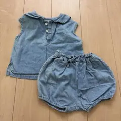 ベビー デニム セットアップ トップス ブルマのサムネイル