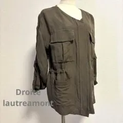 Droite lautreamont リネン ミリタリー ジャケット