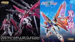 ガンプラ RG デスティニーインパルス 光の翼 セット売り 組み立て済み RG インパルスガンダム光の翼セット