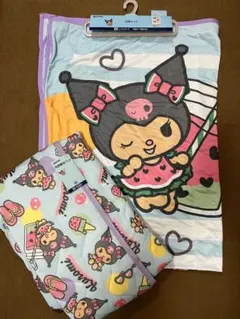 サンリオ クロミちゃん 夏用 冷感ラグ カーペット約180×230cm 3帖