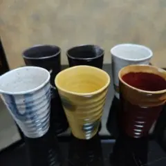 陶器製タンブラーセット 6個 湯呑み