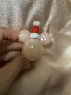 ミッキーマウス サンタ帽子付き　リング