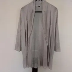 ベージュ 長袖 カーディガン