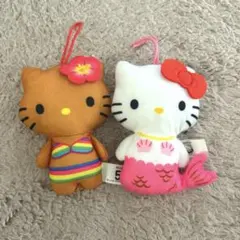 サンリオ ハローキティ 2006 ぬいぐるみ サンリオ2006 ハローキティぬいぐるみ オレンジ×黒チェック 非売品平成