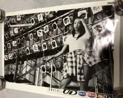 安室奈美恵　ポスター　E maxell 白黒