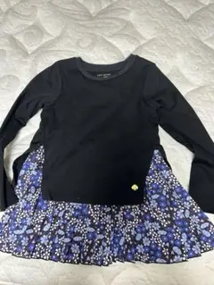 kate spade 蝶柄フリルスカート付き長袖カットソー 130cm