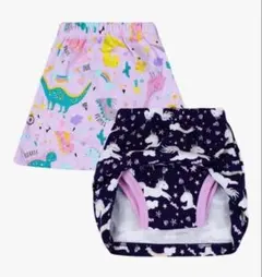 新品　MooMoo Baby スカート付トレーニングパンツ 2枚組 女の子のサムネイル